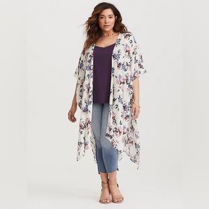 TORRID GAUZE DUSTER KIMONO